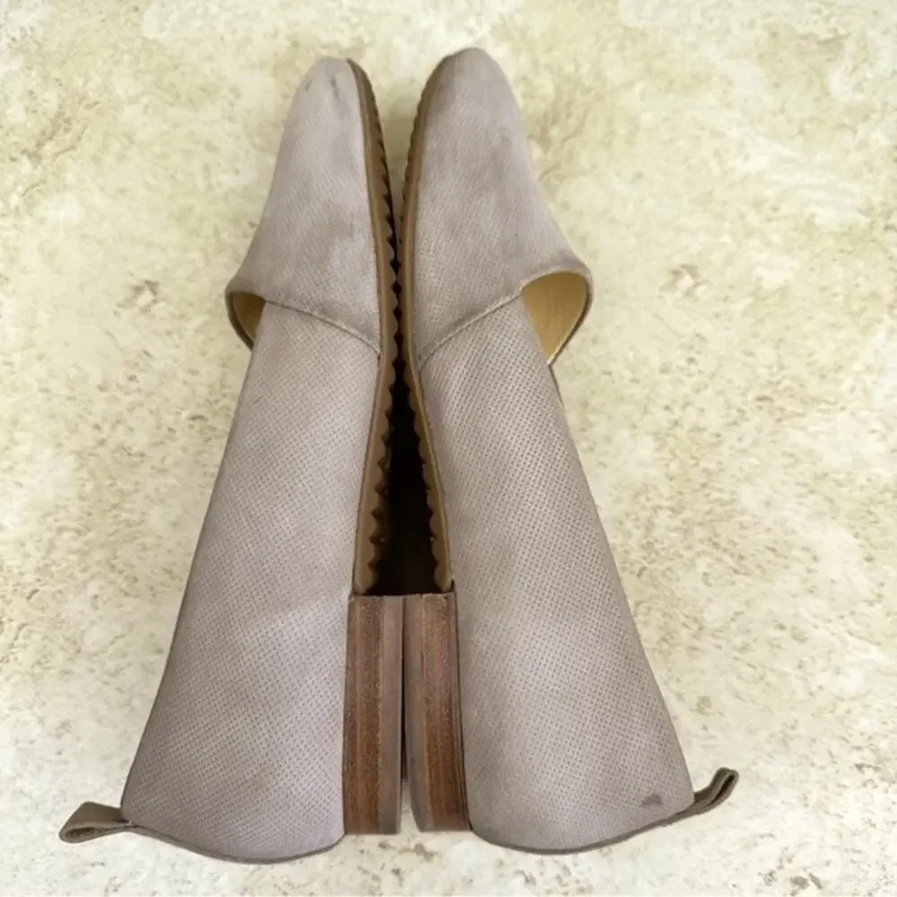 PAUL GREEN Women's Sz (US 8 ) Leather Tan Perforated Slip-on Flats Sz AUS (6.5)